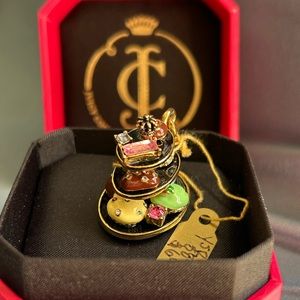 Brand New Juicy Couture Afternoon Tea Charm Keychain
